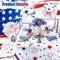 6-Pack Patriotic Plastic Tablecloths, Red White and Blue Star Disposable Rectangle Table Covers for Patriotic Parties, Birthdays, Sports Events, Picnics, Camping and Memorial Day, 54 x 72 Inches